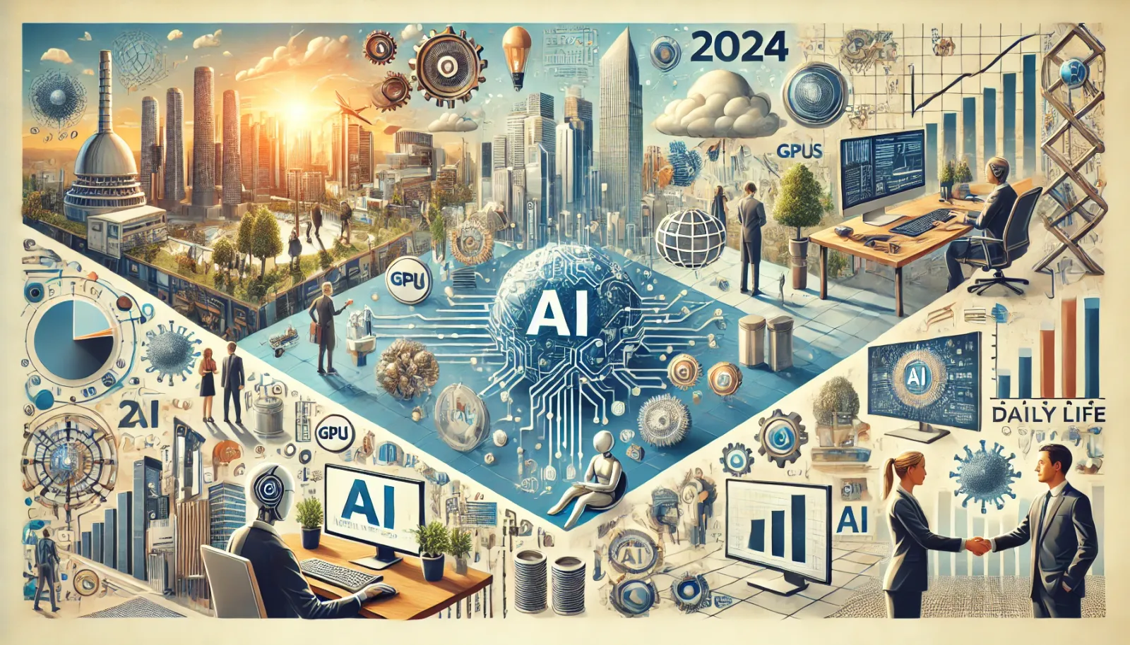 AI in 2024: Navigating Advances, Integration, and Global Impact